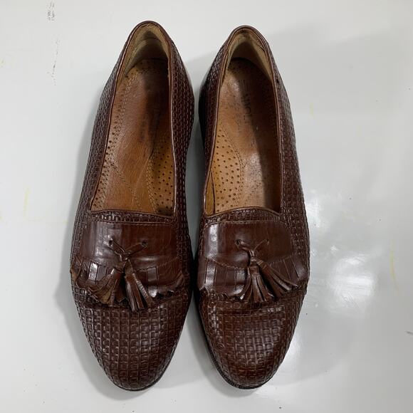 Adolfo Men's Leather Size 9.5 Casual Slip On Shoes Made in Italy - Picture 8 of 10